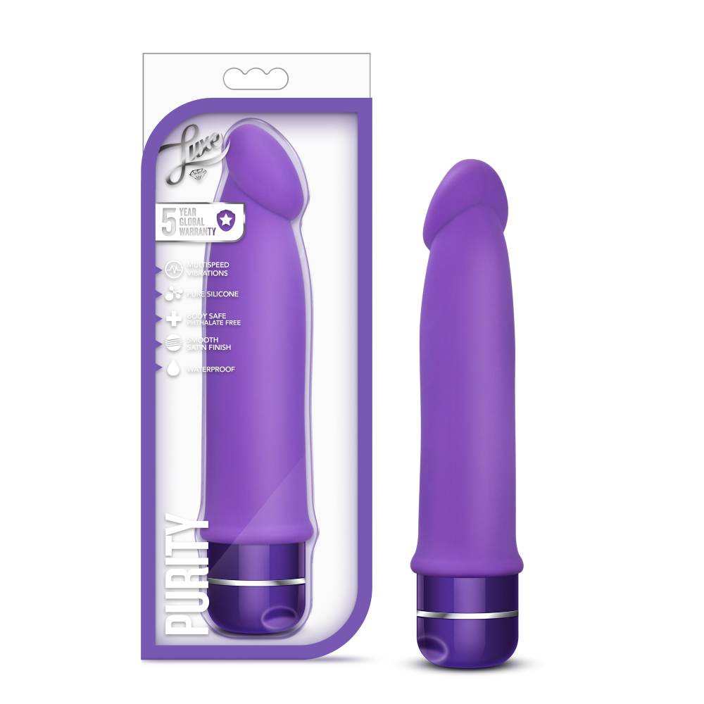 Luxe Purity Multi-Speed Vibrating Dildo Vibrating Dildos