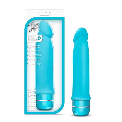 Luxe Purity Multi-Speed Vibrating Dildo - Vibrating Dildos