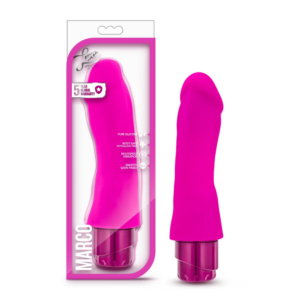 Luxe Marco Realistic Vibrating Dong Vibrating Dildos