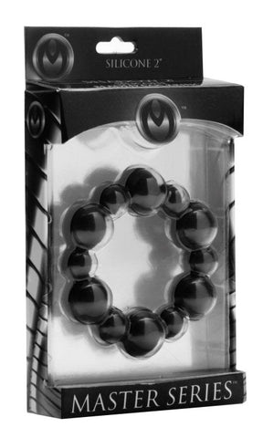 Shadow Silicone Beaded Cock Ring - Cock Rings
