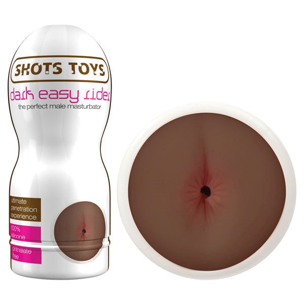 Shots Toys Dark Easy Rider Anal Masturbators and Strokers