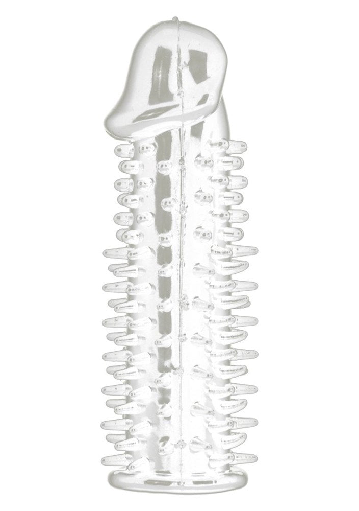 Shots Toys Realistic Spikey Penis Extension Transparent Pumps, Extenders and Sleeves