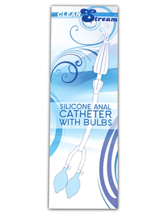 Silicone Anal Catheter with Bulbs Anal Cleansing