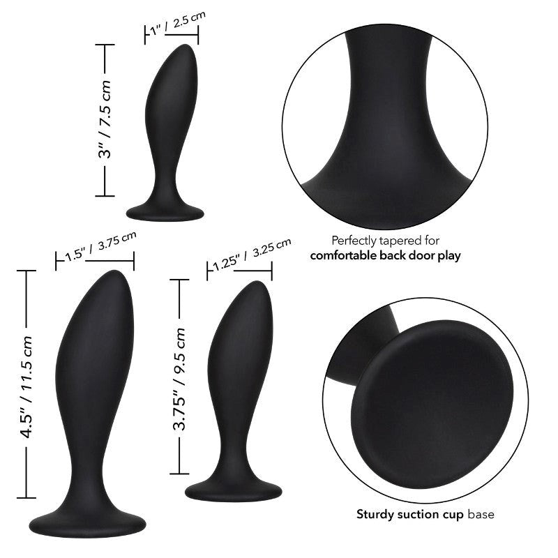 Silicone Anal Curve Kit Butt Plugs