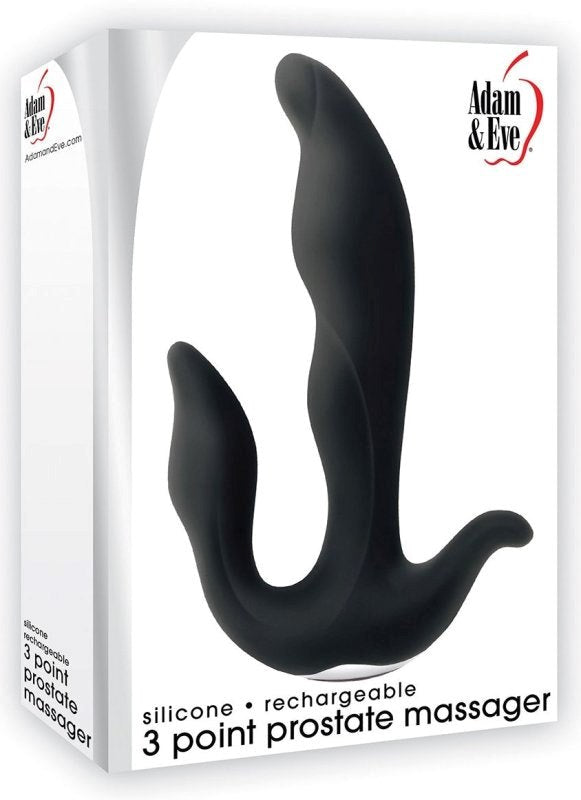 Silicone Rechargeable 3 Point Prostate Massager Prostate Toys