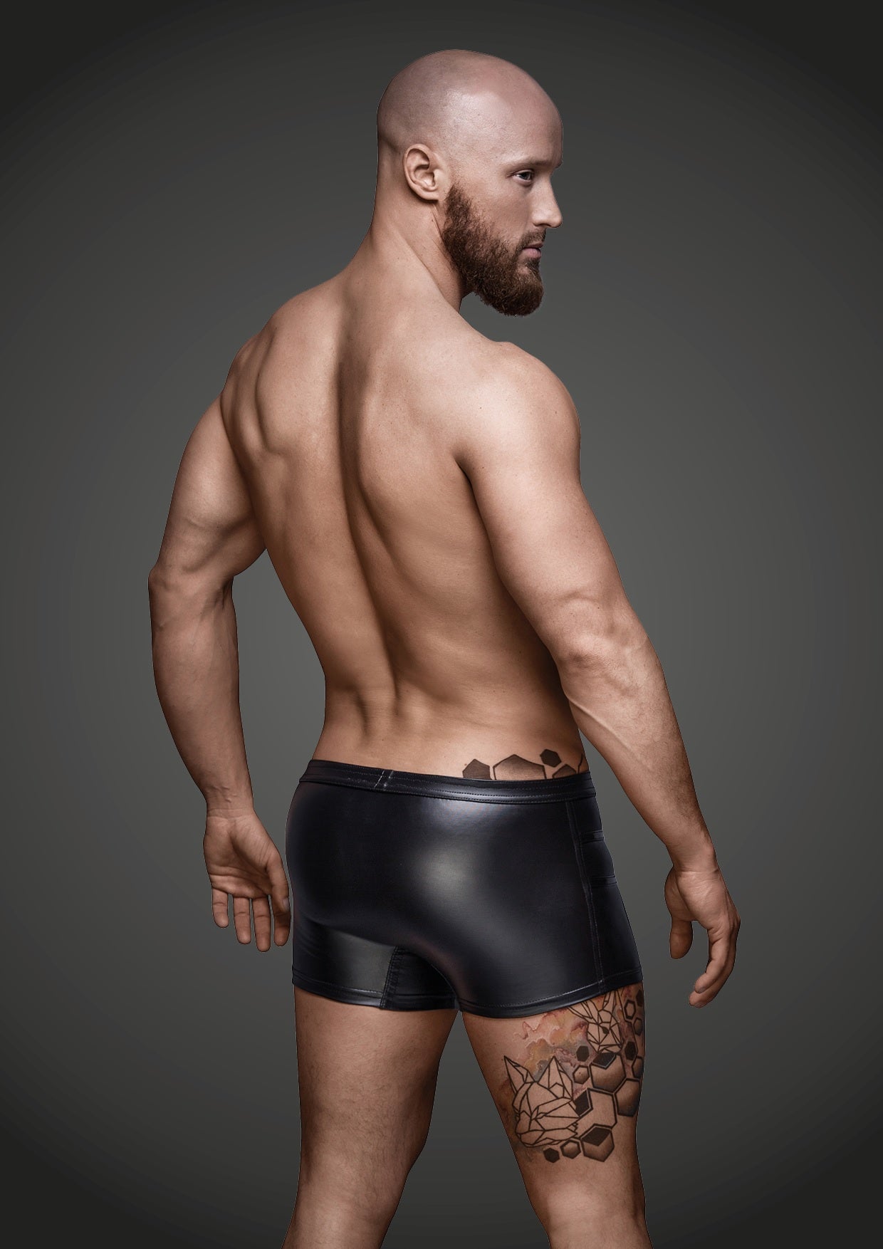 Noir Handmade Mens Sexy Shorts With Hot Details His Fetish