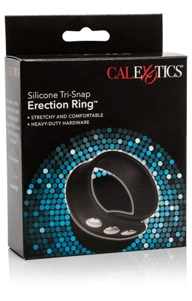 Silicone Tri-Snap Erection Ring Stretchy Cock Rings