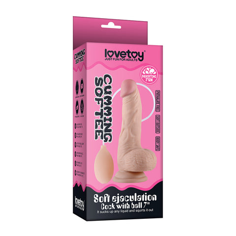 Lovetoy Soft Ejaculation Realistic Cock With Ball - Realistic Dildos