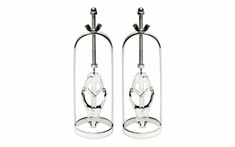 Master Series Stainless Steel Clover Clamp Nipple Stretcher - Nipple and Clit Clamps