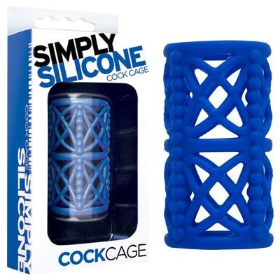 Simply Silicone Cock Cage Sky Blue Pumps, Extenders and Sleeves