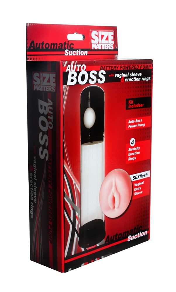 Size Matters Autoboss Pump with Vaginal Entry Sleeve Pumps, Extenders and Sleeves