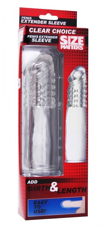 Size Matters Clear Choice Penis Extension Sleeve Pumps, Extenders and Sleeves