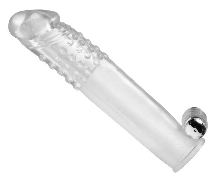 Size Matters Clear Sensations Penis Vibro Sleeve With Bullet Pumps, Extenders and Sleeves