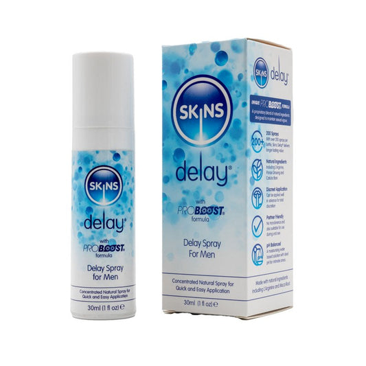 Skins Natural Delay Spray - Discreet Endurance for Lasting Satisfaction Delay and Excite Sprays