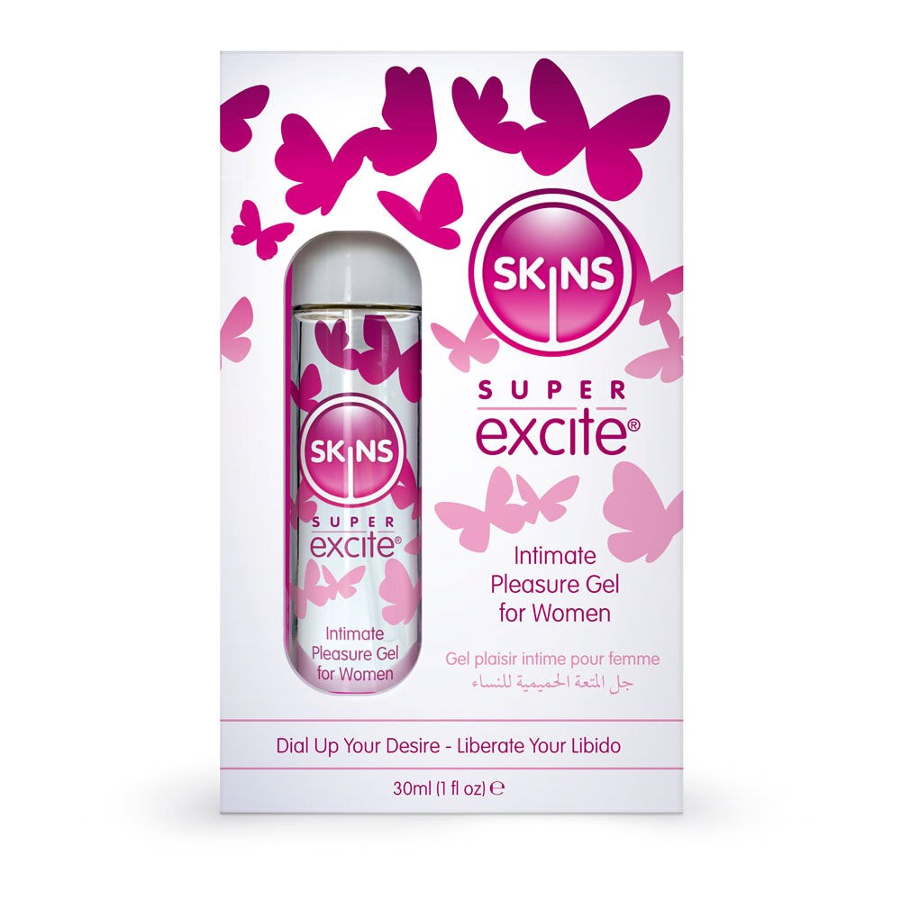 Skins Super Excite Clitoral Stimulation Gel Delay and Excite Sprays