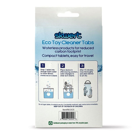Skwert Eco-Friendly Toy Cleaning Tabs - Hassle-Free Sanitization Adult Toy Cleaner