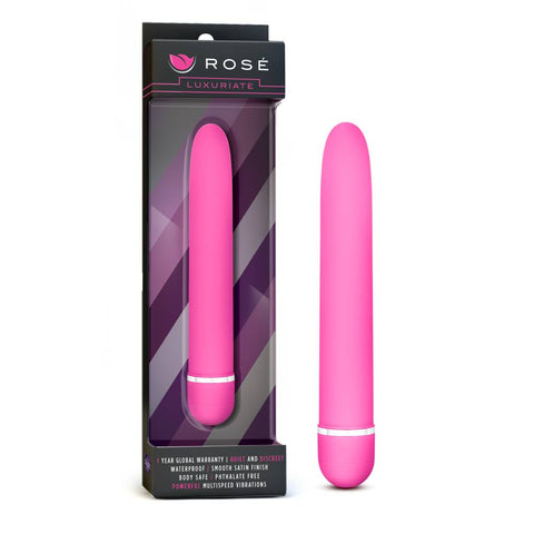 Rose Luxuriate 7 Inch Vibrating Bullet Massager - Bullet Vibrators