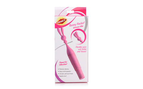 Frisky Bunny Rocket Multi Function Silicone Vibrator - Personal Massagers