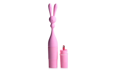 Frisky Bunny Rocket Multi Function Silicone Vibrator - Personal Massagers