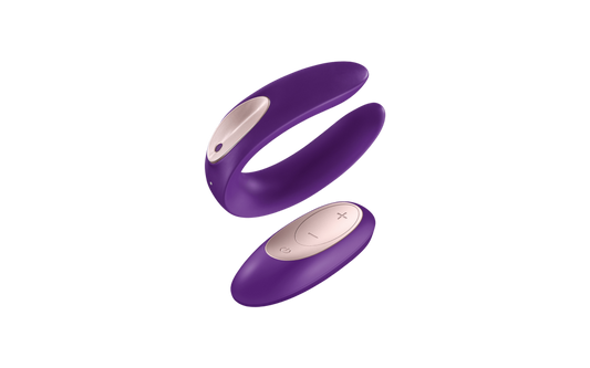 Satisfyer Partner Double Plus Remote Control Couples Vibe Purple Sex Toys For Couples