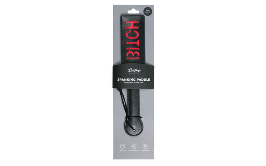 Fetish Collection BDSM Play Bitch Paddle Black - Paddles And Slappers