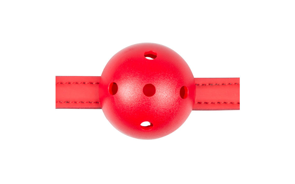 Fetish Collection BDSM Play Ball Gag With PVC Ball Red Bondage Gags and Bits