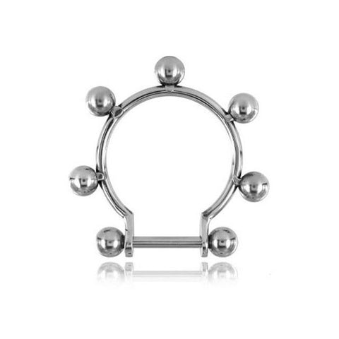 SoGou Frenulum Loop With 7 Barbells - Cock Rings