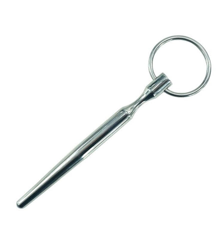 Urethral Stretching Solid Penis Plug With Glans Ring - Penis Plugs