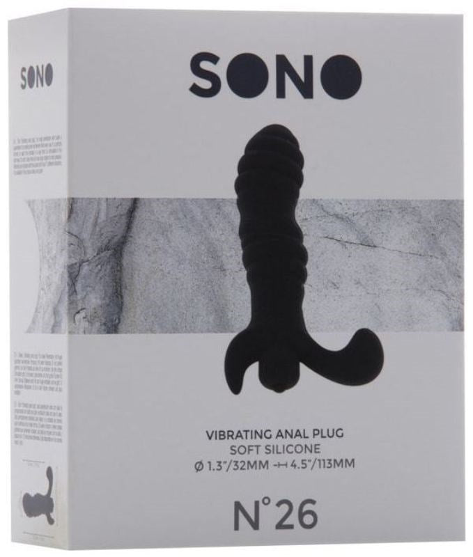 SONO No. 26 Vibrating Anal Plug Black Anal Vibrators