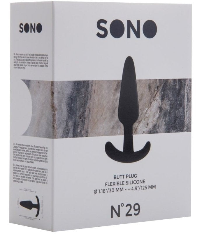 SONO No. 29 Butt Plug Black Butt Plugs