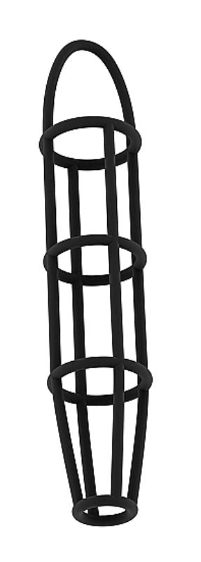 SONO No. 30 Silicone Cockcage with Ball Strap Black Pumps, Extenders and Sleeves