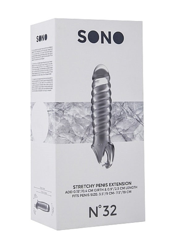 SONO No. 32 Stretchy Penis Extension Translucent Pumps, Extenders and Sleeves