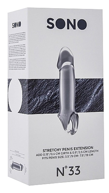 Sono No.33 Stretchy Penis Extension Translucent Pumps, Extenders and Sleeves