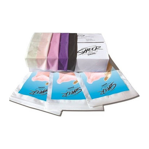 Glyde Sheer Dams Mixed Box Colours Flavours 100 Piece - Condoms