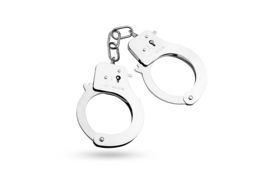 Fetish Collection Classic Metal Hand Cuffs Silver Cuffs And Restraints