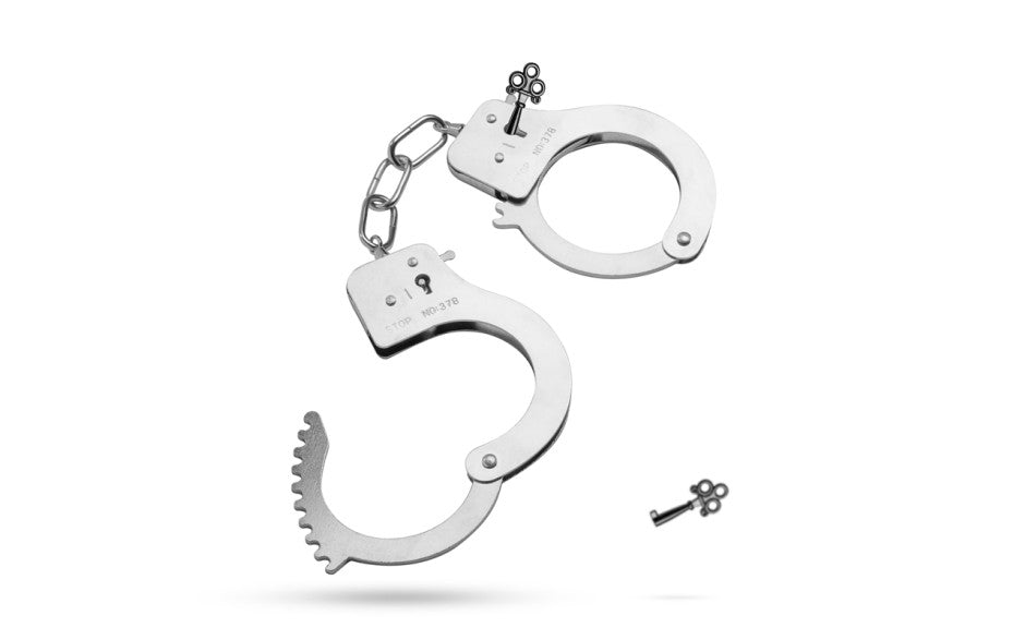 Fetish Collection Classic Metal Hand Cuffs Silver Cuffs And Restraints