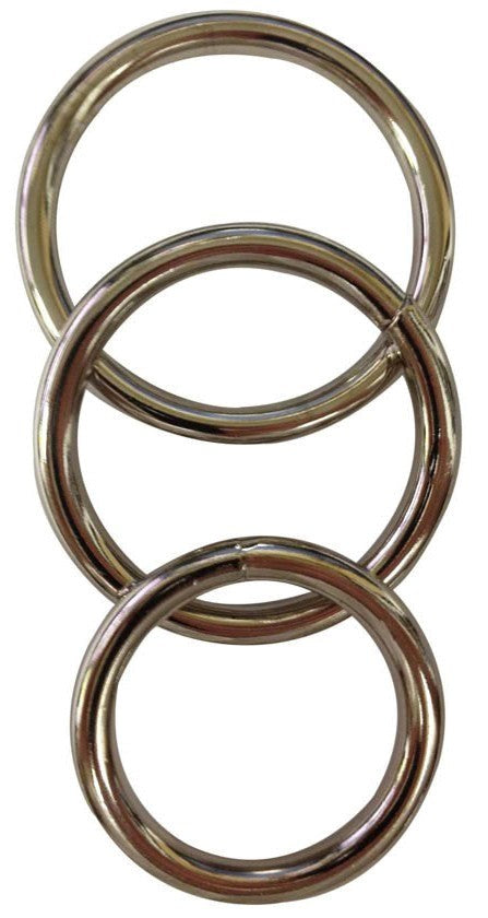 Sportsheets Metal O-Ring 3 Pack Cock Rings