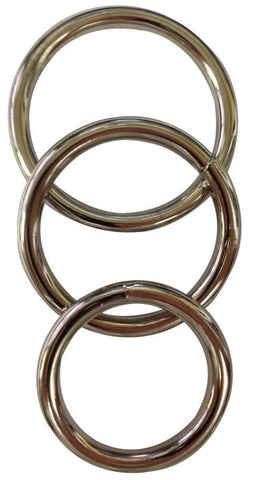 Sportsheets Metal O-Ring 3 Pack - Cock Rings