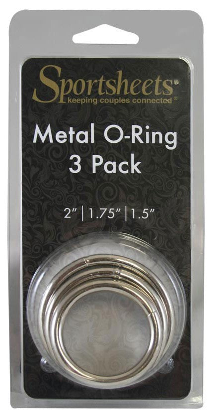 Sportsheets Metal O-Ring 3 Pack Cock Rings