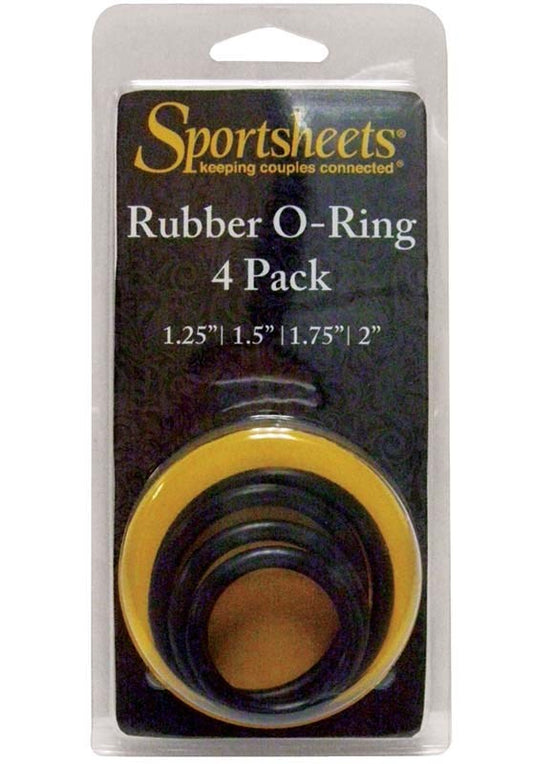 Sportsheets Rubber O-Ring 4 Pack - Cock Rings