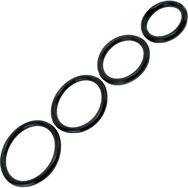 Sportsheets Rubber O-Ring 4 Pack Cock Rings