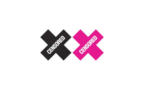 Peekaboo Fashionable Nipple Pasties Censored Black & Pink - Fancy Dress Ups