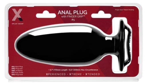 Perfect Fit Xplay Finger Grip Anal Plug 5L Butt Plugs