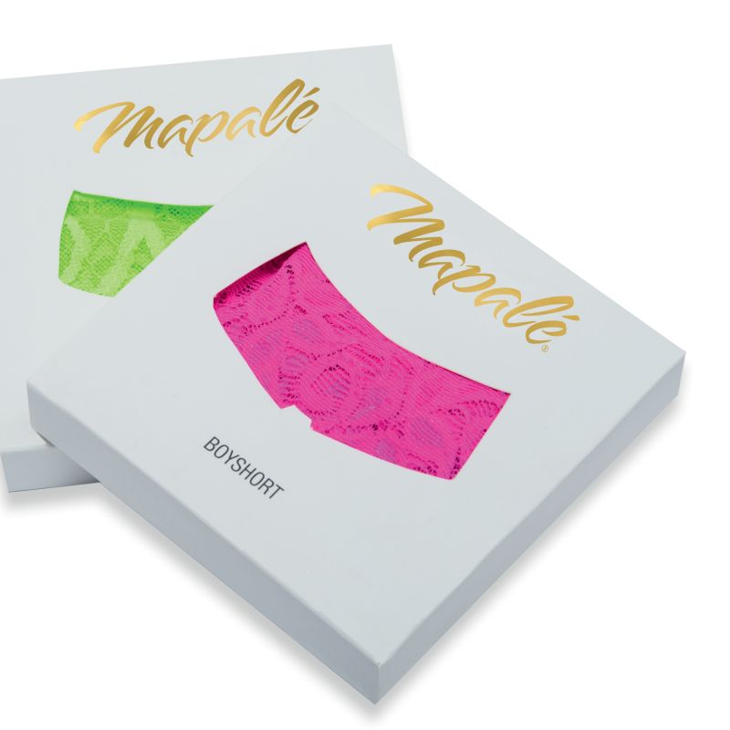 Mapale Lace V Back Womens Thong Hot Pink G-Strings, Panties and Shorts