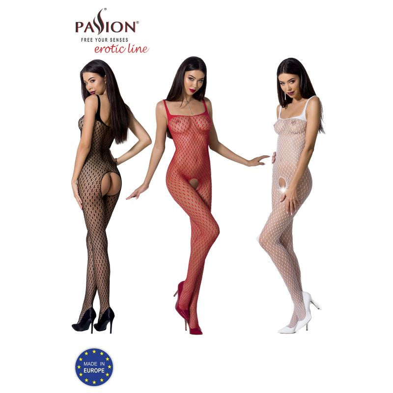 Passion Lingerie Stylish Fine Mesh Bodystocking BS071 One Size Body Stockings