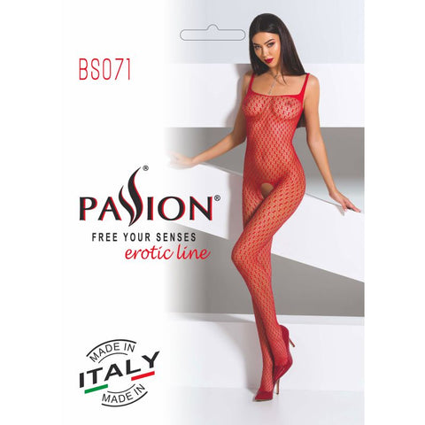 Passion Lingerie Stylish Fine Mesh Bodystocking BS071 One Size - Body Stockings