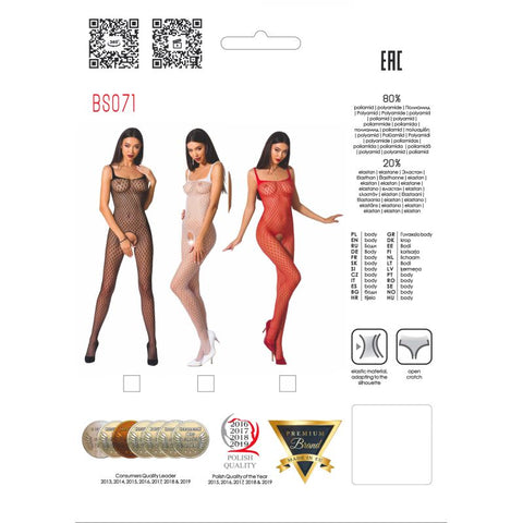 Passion Lingerie Stylish Fine Mesh Bodystocking BS071 One Size - Body Stockings