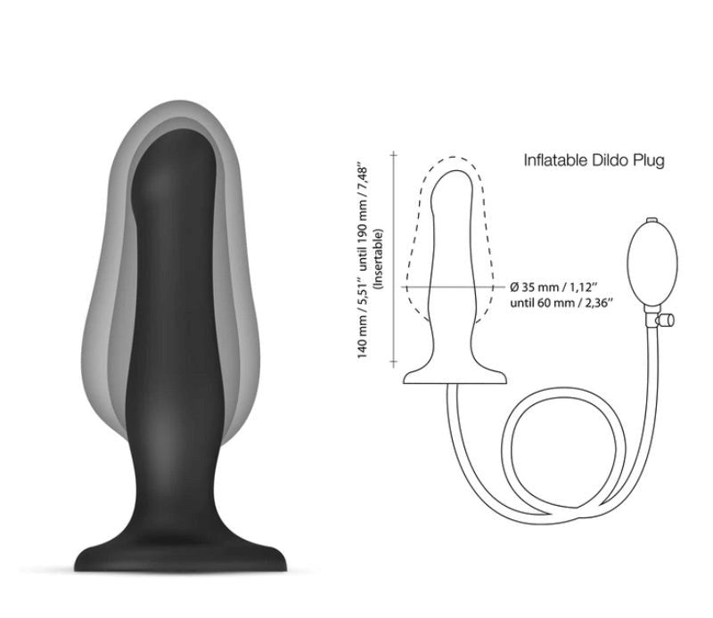 STRAP-ON-ME HYBRID Inflatable Dildo Plug Anal Dildos