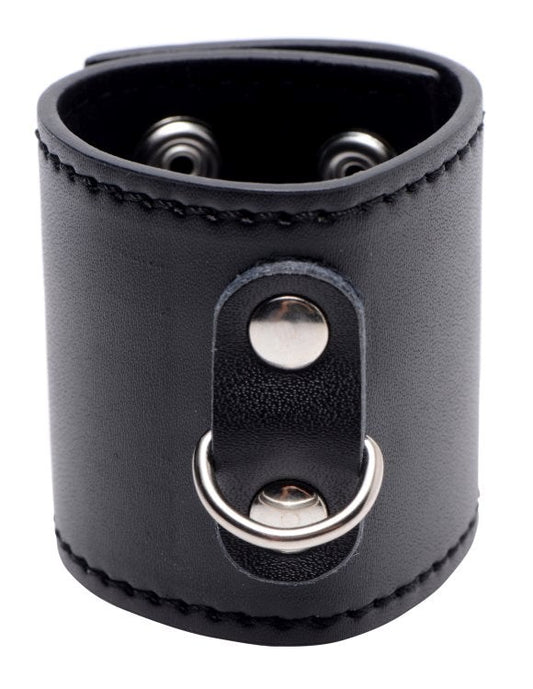 Sensual Exploration - XR Brands Strict Ball Stretcher with D-Ring - Cock Rings