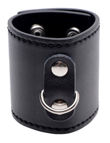 Sensual Exploration - XR Brands Strict Ball Stretcher with D-Ring - Cock Rings